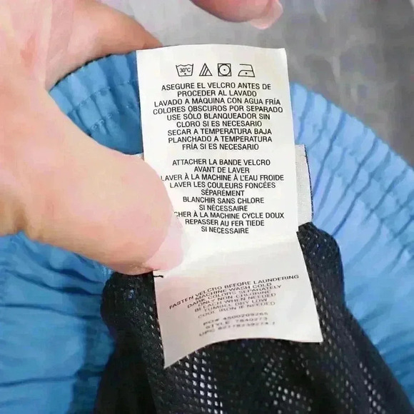 Speedo Swim Trunks Board Shorts M Liner 2 Pockets Blue & Teal Excellent Shape - Picture 12 of 14